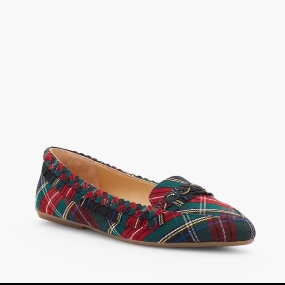 Talbots Francesca Fringe Braid Flats 7M